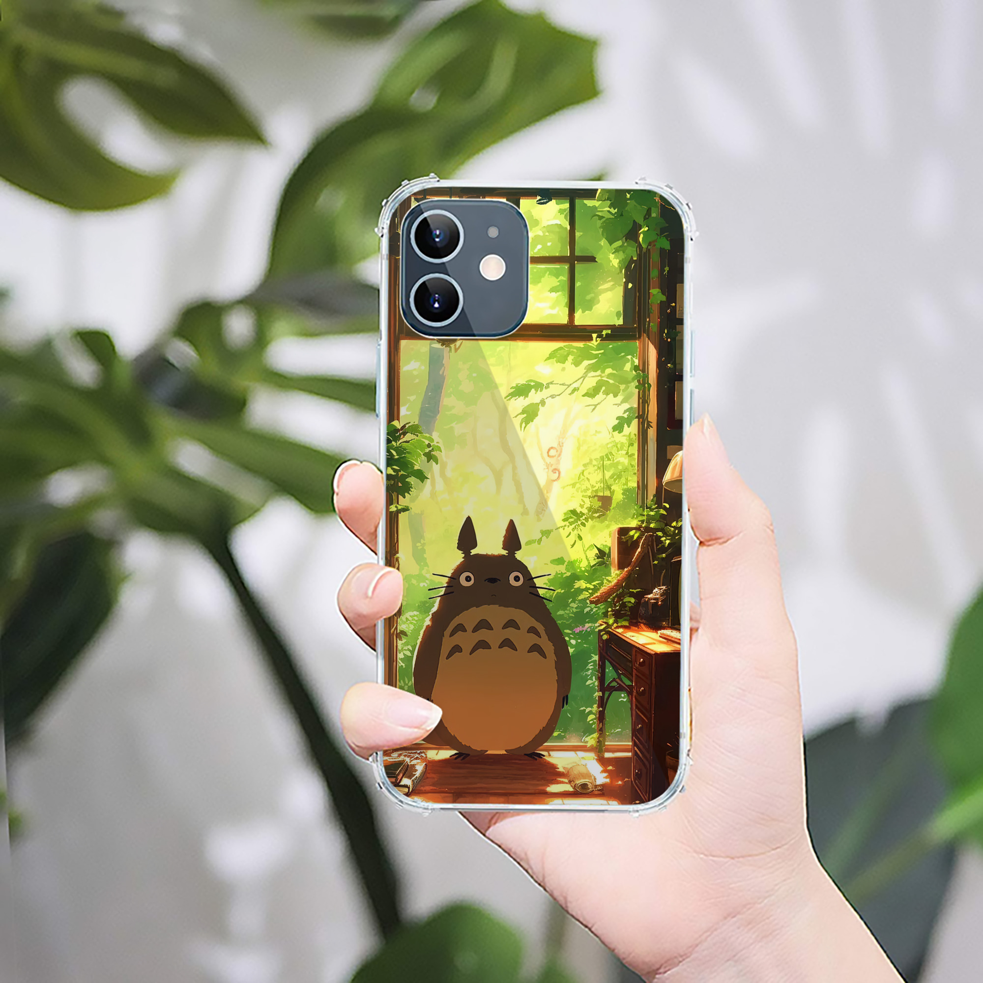 （画像用） となりのトトロ 草壁メイ 草壁サツキ My Neighbor Totoro Satsuki Kusakabe Mei Kusakabe 【iPhone 12シリーズ対応】透明スマホケース（クリアソフトケース）